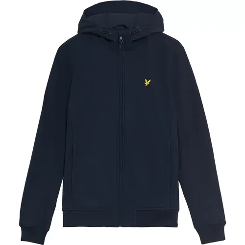 Light Jackets, male, , Size: 2XL Softshell Fleece Back Jacket - Lyle & Scott - Modalova