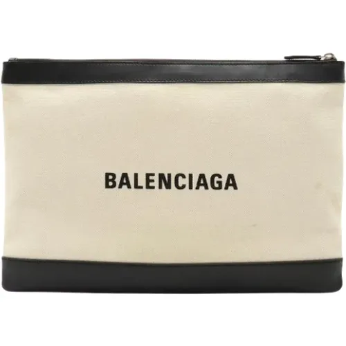 Pre-owned Clutches, male, , Size: ONE SIZE Pre-owned Canvas clutches - Balenciaga Vintage - Modalova