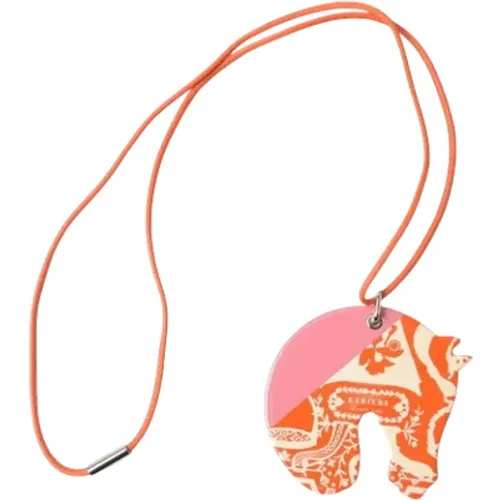 Pre-owned Jewellery, female, , Size: ONE SIZE Pre-owned Fabric necklaces - Hermès Vintage - Modalova