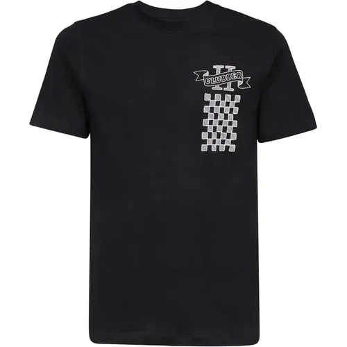 Geripptes Crew-neck T-shirt mit Print - Les Deux - Modalova