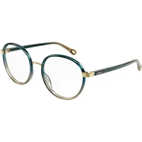Blue Transparent Glasses , unisex, Sizes: 51 MM - Chloé - Modalova