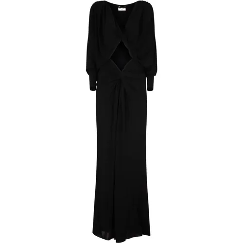 Cut Out Maxi Dress , female, Sizes: M - Saint Laurent - Modalova