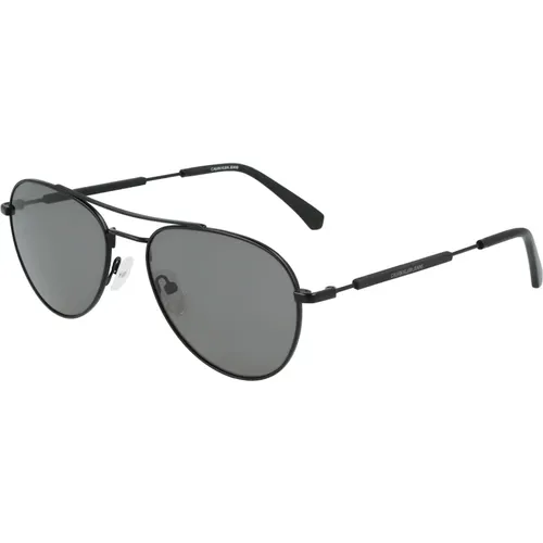 Square Sunglasses with Green Lens , male, Sizes: ONE SIZE - Calvin Klein - Modalova