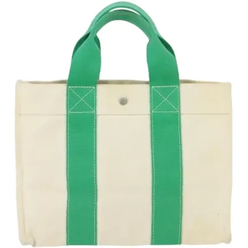 Pre-owned Tote Bags, female, , Size: ONE SIZE Pre-owned Canvas handbags - Hermès Vintage - Modalova