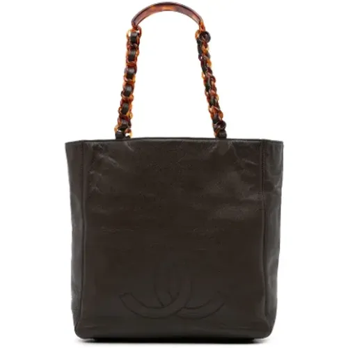 Pre-owned Leather totes , female, Sizes: ONE SIZE - Chanel Vintage - Modalova