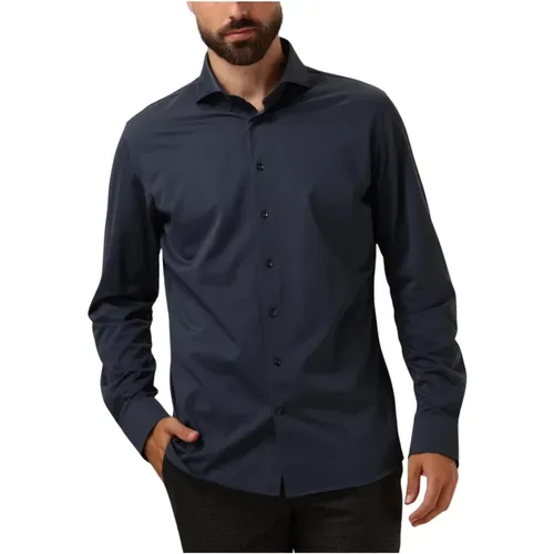 Navy X-Cutaway Hemd Casual Stil , Herren, Größe: 4XL - Profuomo - Modalova