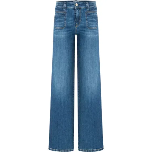 Wide Leg Denim Tess , Damen, Größe: S - CAMBIO - Modalova