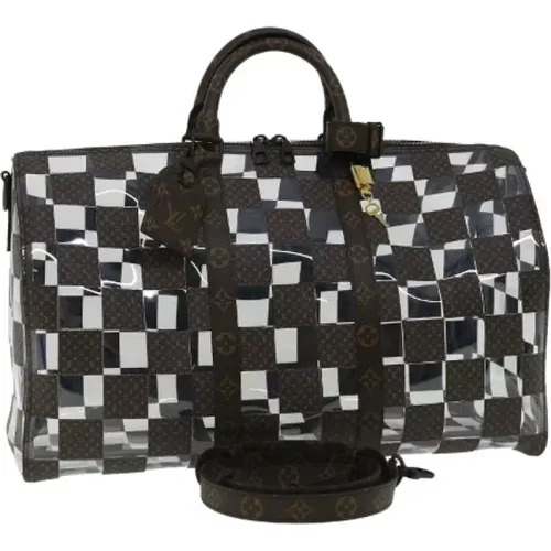 Pre-owned Weekend Bags, female, , Size: ONE SIZE Pre-owned Multicolored Canvas Keepall - Louis Vuitton Vintage - Modalova