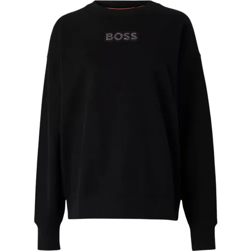 Damen Stone Badge Sweatshirt , Damen, Größe: S - Hugo Boss - Modalova