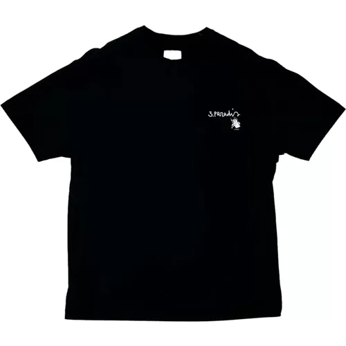 Logo Appliqué T-Shirt , Herren, Größe: L - 3.Paradis - Modalova