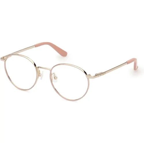 Round Metal Eyeglasses , female, Sizes: 48 MM - Guess - Modalova