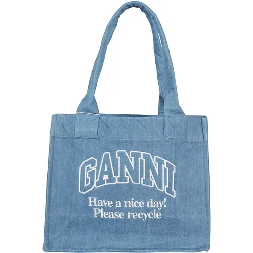 Denim Shopper Tasche Ganni - Ganni - Modalova
