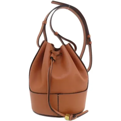 Pre-owned Bucket Bags, female, , Size: ONE SIZE Pre-owned Leather shoulder-bags - Loewe Pre-owned - Modalova