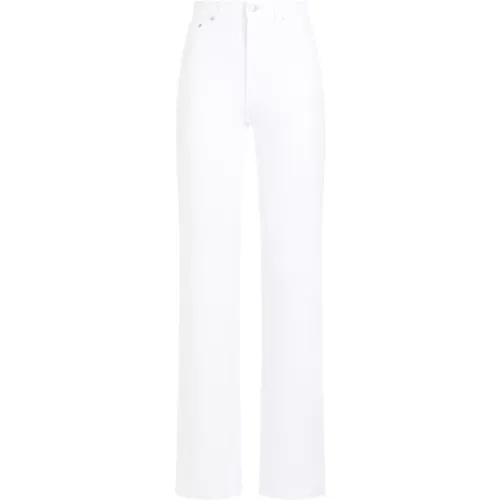 Cotton Pants Straight Hem , female, Sizes: 2XS, S, XS - Fabiana Filippi - Modalova