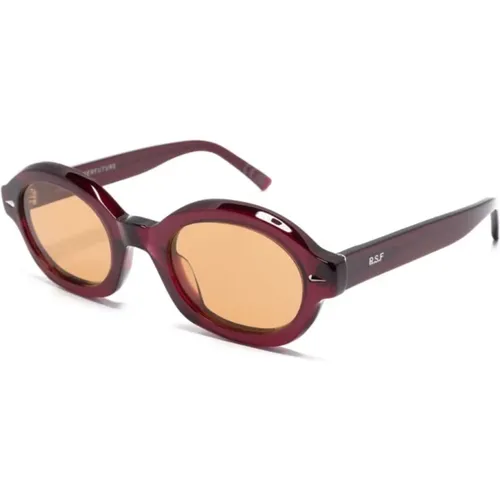 Rote Retro-Sonnenbrille , Damen, Größe: 50 MM - Retrosuperfuture - Modalova