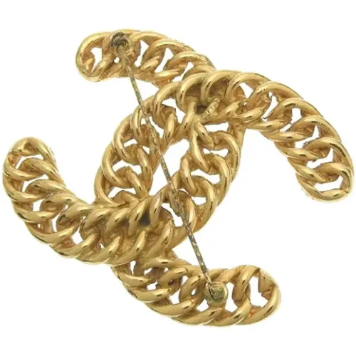 Pre-owned Jewellery, female, , Size: ONE SIZE Pre-owned Metal brooches - Chanel Vintage - Modalova