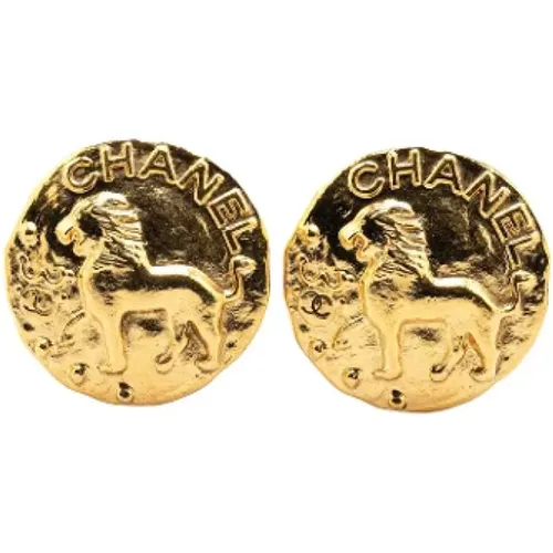 Pre-owned Jewellery, female, , Size: ONE SIZE Pre-owned Metal earrings - Chanel Vintage - Modalova