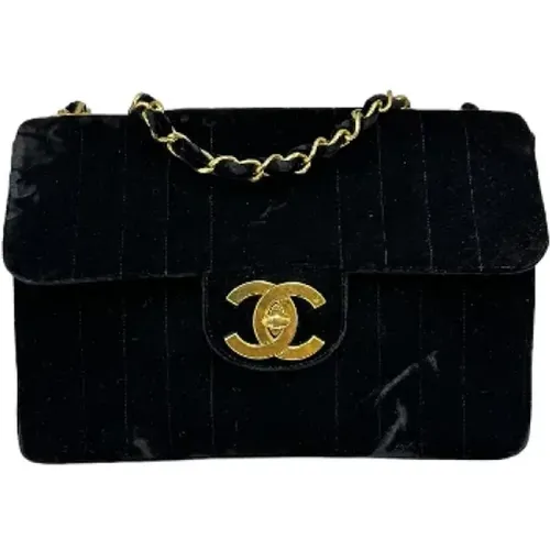 Pre-owned Shoulder Bags, female, , Size: ONE SIZE Pre-owned Velvet chanel-bags - Chanel Vintage - Modalova