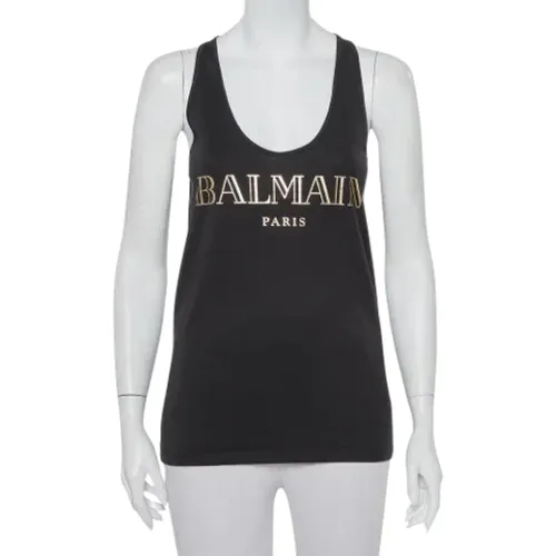 Pre-owned Tops, female, , Size: M Pre-owned Cotton tops - Balmain Pre-owned - Modalova