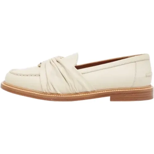 Pre-owned Flats, female, , Size: 10 US Pre-owned Leather flats - Chloé Pre-owned - Modalova