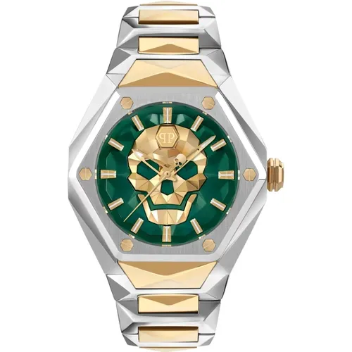 Watches, male, , Size: ONE SIZE Men's Watch The $Kull Spikes - Philipp Plein - Modalova