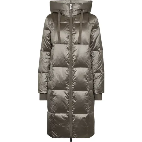 Parkas, female, , Size: S Metallic Down Jacket Brindle Quilted Style - MOS MOSH - Modalova