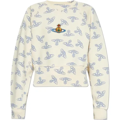 Sweatshirt mit Logo , Damen, Größe: S - Vivienne Westwood - Modalova