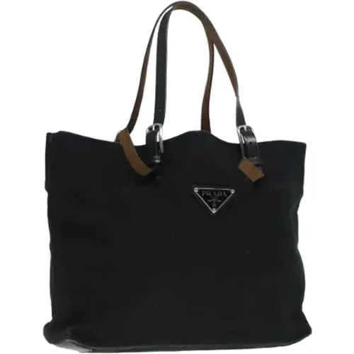 Pre-owned Tote Bags, female, , Size: ONE SIZE Pre-owned Canvas prada-bags - Prada Vintage - Modalova