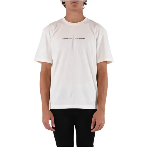 Luxus Label T-Shirt mit Frontdruck und Rückenlogo , Herren, Größe: 2XL - IH NOM UH NIT - Modalova