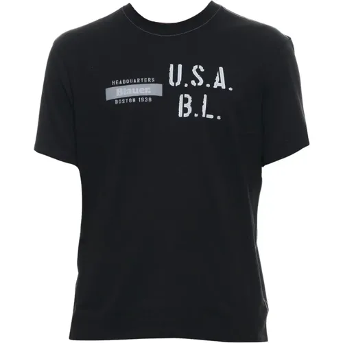 T-Shirt e Polo 24Sbluh02327 006842 999 , male, Sizes: 2XL, M, L, XL - Blauer - Modalova