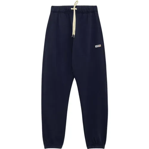 Sweatpants, male, , Size: L Jersey Jogging Pants with Label - Autry - Modalova