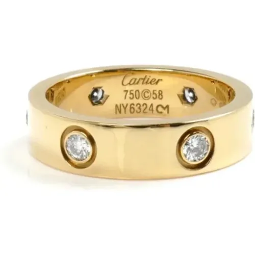 Pre-owned Jewellery, female, , Size: ONE SIZE Pre-owned Gold rings - Cartier Vintage - Modalova