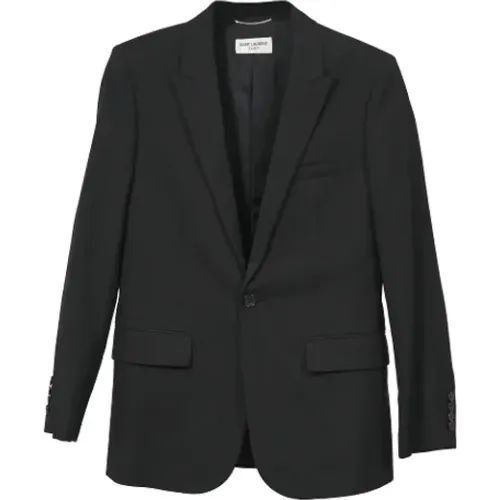 Pre-owned Jackets, male, , Size: 2XS Pre-owned Wool outerwear - Yves Saint Laurent Vintage - Modalova