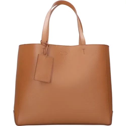 Leder Tote Tasche mit Monogramm - TOD'S - Modalova