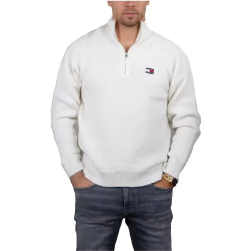 Versatile Knit Sweater with Zipper , male, Sizes: S, L, M, XL - Tommy Hilfiger - Modalova