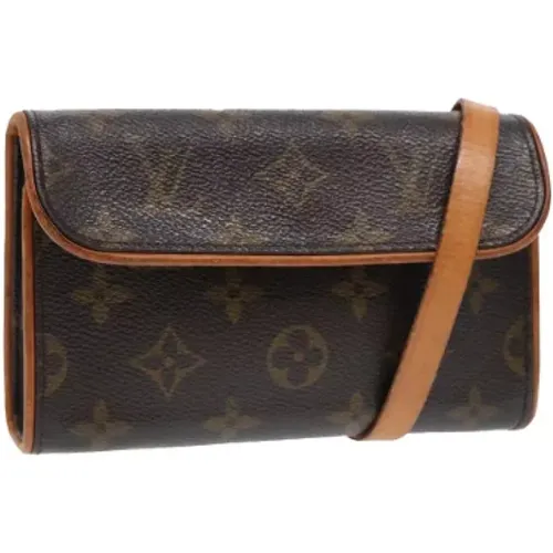 Pre-owned Belt Bags, female, , Size: ONE SIZE Pre-owned Canvas clutches - Louis Vuitton Vintage - Modalova