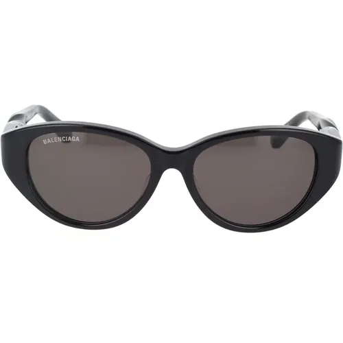 Twisted Oval Sunglasses , female, Sizes: 55 MM - Balenciaga - Modalova