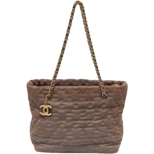 Pre-owned Leather totes , female, Sizes: ONE SIZE - Chanel Vintage - Modalova