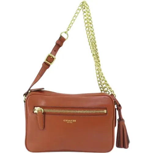 Pre-owned Cross Body Bags, female, , Size: ONE SIZE Pre-owned Leather shoulder-bags - Coach Pre-owned - Modalova