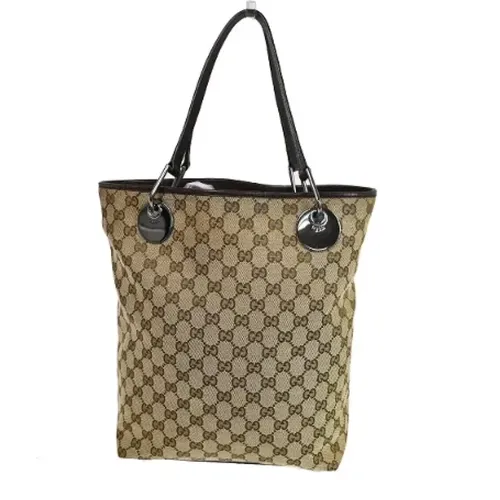 Pre-owned Tote Bags, female, , Size: ONE SIZE Pre-owned Canvas gucci-bags - Gucci Vintage - Modalova