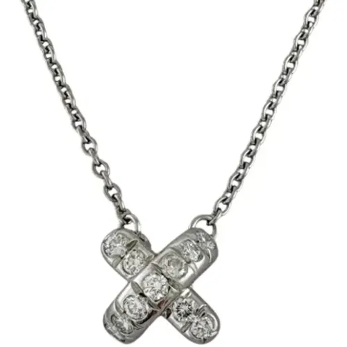 Pre-owned Jewellery, female, , Size: ONE SIZE Pre-owned Platinum necklaces - Tiffany & Co. Pre-owned - Modalova