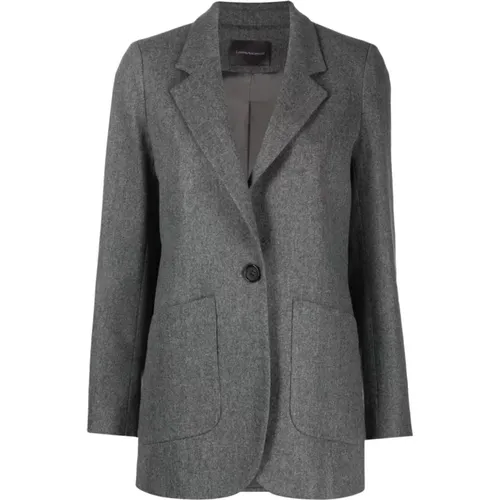 Grey Casual Women's Blazers Jacket , female, Sizes: S, 2XS, XS, XL, M, L - Lorena Antoniazzi - Modalova
