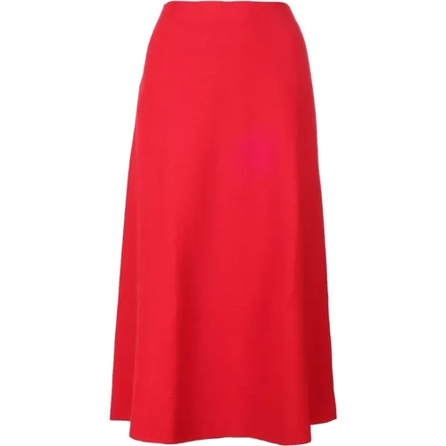 Wool Midi Skirt , female, Sizes: M - Gucci - Modalova