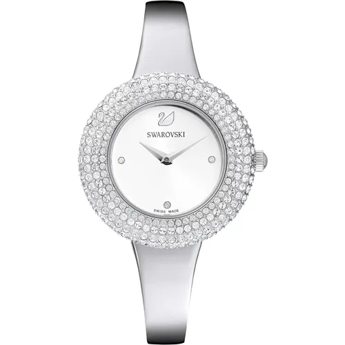 Crystal Rose Analog Quartz Stainless Steel Watch , female, Sizes: ONE SIZE - Swarovski - Modalova