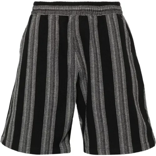 Gestreifte Baumwollwaffel-Shorts , Herren, Größe: L - Carhartt WIP - Modalova