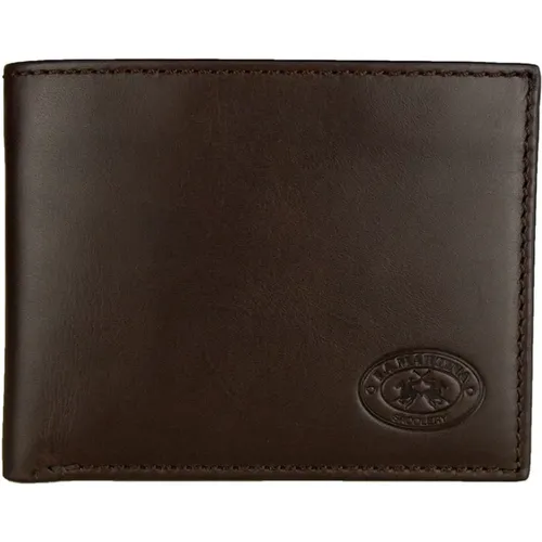 Wallets & Cardholders, male, , Size: ONE SIZE Dark Wallet with Logo - LA MARTINA - Modalova