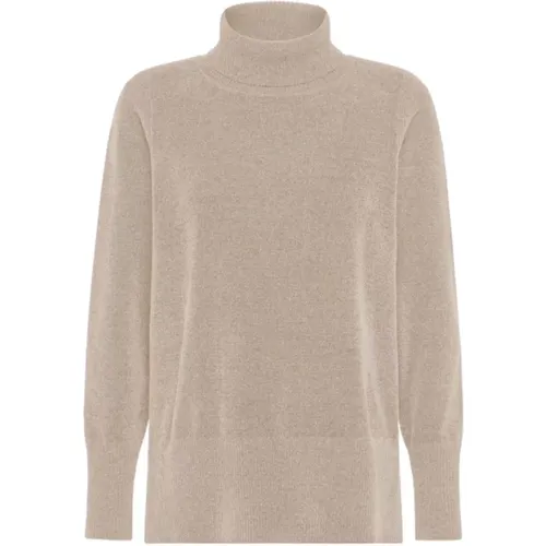 Turtlenecks, female, , Size: S Chenille Monochrome Turtleneck Sweater - RRD - Modalova