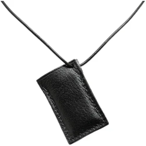 Pre-owned Jewellery, female, , Size: ONE SIZE Pre-owned Leather necklaces - Hermès Vintage - Modalova