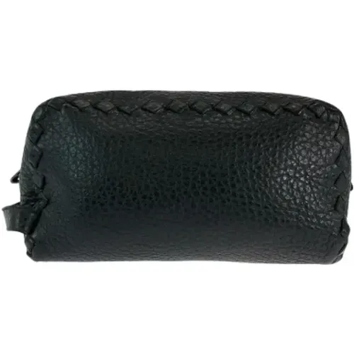 Pre-owned Leather clutches , male, Sizes: ONE SIZE - Bottega Veneta Vintage - Modalova