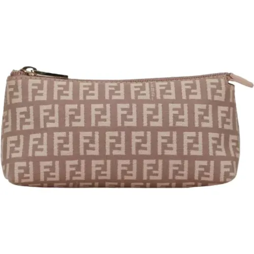 Pre-owned Clutches, female, , Size: ONE SIZE Pre-owned Canvas handbags - Fendi Vintage - Modalova